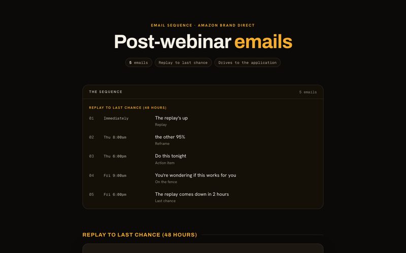 Post-webinar preview